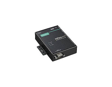 NPort P5150A - 1-port RS-232/422/485 device server, 10/100M Ethernet, DB9 male, PoE, 0-60  Degree C, 1KV serial surge by MOXA
